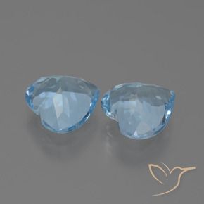Shop natural 5.79ct Bleu ciel Topaze gems, Cœur, from Brésil at GemSelect. In stock, global shipping!