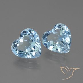 Shop natural 5.44ct Bleu ciel Topaze gems, Cœur, from Brésil at GemSelect. In stock, global shipping!