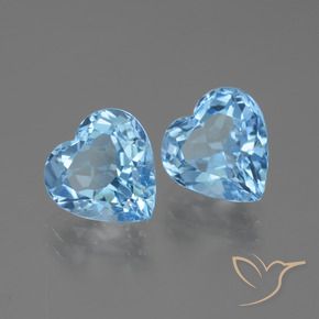 Shop natural 6.17ct Bleu ciel Topaze gems, Cœur, from Brésil at GemSelect. In stock, global shipping!