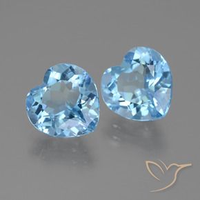 Shop natural 6.26ct Bleu ciel Topaze gems, Cœur, from Brésil at GemSelect. In stock, global shipping!