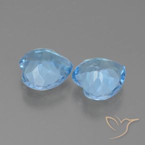 Shop natural 6.26ct Bleu ciel Topaze gems, Cœur, from Brésil at GemSelect. In stock, global shipping!