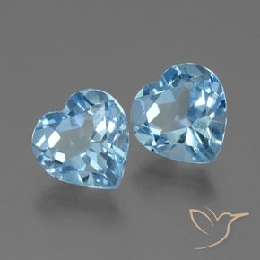 Shop natural 5.67ct Bleu Suisse Topaze gems, Cœur, from Brésil at GemSelect. In stock, global shipping!