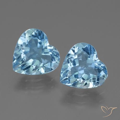 Achetez naturel 5.32ct Bleu Suisse Topaze gems, Forme de coeur, En provenance Brésil chez GemSelect. En stock, livraison internationale!