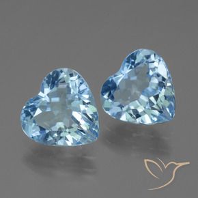 Achetez naturel 5.32ct Bleu Suisse Topaze gems, Forme de coeur, En provenance Brésil chez GemSelect. En stock, livraison internationale!