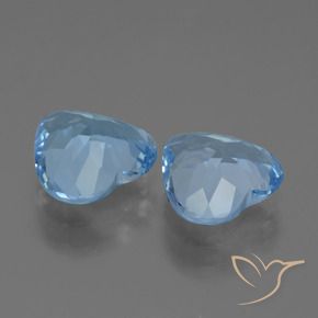 Achetez naturel 5.32ct Bleu Suisse Topaze gems, Forme de coeur, En provenance Brésil chez GemSelect. En stock, livraison internationale!