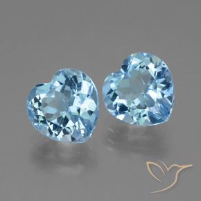 Shop natural 6.51ct Bleu ciel Topaze gems, Cœur, from Brésil at GemSelect. In stock, global shipping!