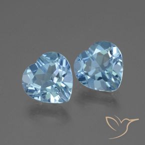 Shop natural 5.52ct Bleu ciel Topaze gems, Cœur, from Brésil at GemSelect. In stock, global shipping!