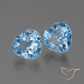 Shop natural 6.27ct Bleu Suisse Topaze gems, Cœur, from Brésil at GemSelect. In stock, global shipping!