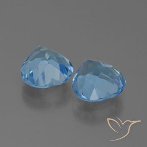 Shop natural 6.27ct Bleu Suisse Topaze gems, Cœur, from Brésil at GemSelect. In stock, global shipping!
