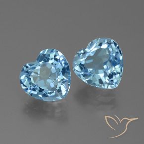 Shop natural 6.30ct Bleu Suisse Topaze gems, Cœur, from Brésil at GemSelect. In stock, global shipping!