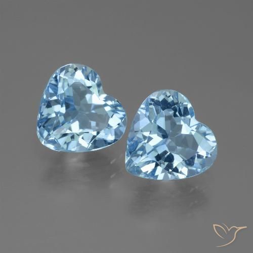 Shop natural 5.44ct Bleu Suisse Topaze gems, Cœur, from Brésil at GemSelect. In stock, global shipping!