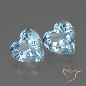 Shop natural 6.27ct Bleu ciel Topaze gems, Cœur, from Brésil at GemSelect. In stock, global shipping!