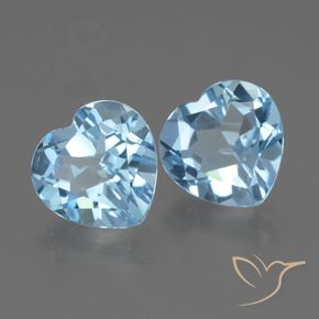 Shop natural 5.63ct Bleu ciel Topaze gems, Cœur, from Brésil at GemSelect. In stock, global shipping!