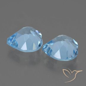 Shop natural 5.63ct Bleu ciel Topaze gems, Cœur, from Brésil at GemSelect. In stock, global shipping!