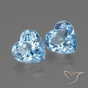 Shop natural 6.47ct Bleu ciel Topaze gems, Cœur, from Brésil at GemSelect. In stock, global shipping!