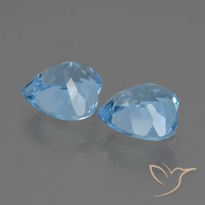 Shop natural 6.47ct Bleu ciel Topaze gems, Cœur, from Brésil at GemSelect. In stock, global shipping!