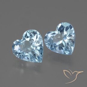 Shop natural 5.69ct Bleu ciel Topaze gems, Cœur, from Brésil at GemSelect. In stock, global shipping!