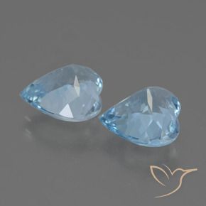 Shop natural 5.69ct Bleu ciel Topaze gems, Cœur, from Brésil at GemSelect. In stock, global shipping!