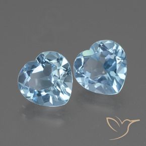 Shop natural 5.69ct Bleu Suisse Topaze gems, Cœur, from Brésil at GemSelect. In stock, global shipping!