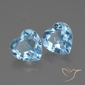 Shop natural 5.91ct Bleu ciel Topaze gems, Cœur, from Brésil at GemSelect. In stock, global shipping!