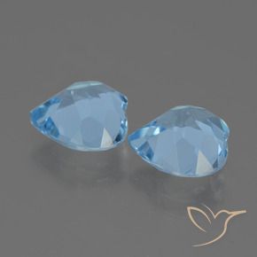 Shop natural 5.91ct Bleu ciel Topaze gems, Cœur, from Brésil at GemSelect. In stock, global shipping!