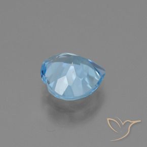 Topaze Bleu ciel naturelle Cœur, 2.84 ct, VS