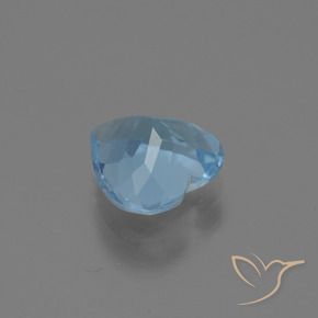 Topaze Bleu ciel naturelle Cœur, 2.63 ct, VS