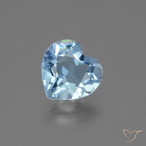 2.53ct Naturel Bleu Suisse Topaze, Cœur, VVS