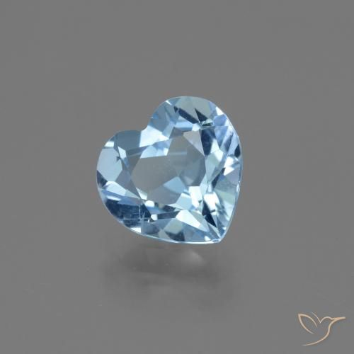 Topaze Bleu Suisse naturelle Cœur, 2.53 ct, VVS