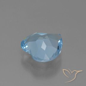 Topaze Bleu Suisse naturelle Cœur, 2.58 ct, VVS