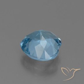 Topaze Bleu ciel naturelle Cœur, 3.11 ct, VVS