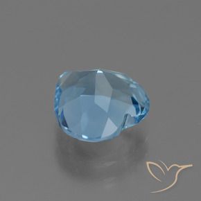 Topaze Bleu ciel naturelle Cœur, 3.08 ct, VVS