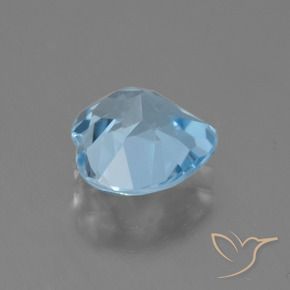 Topaze Bleu ciel naturelle Cœur, 3.01 ct, VVS