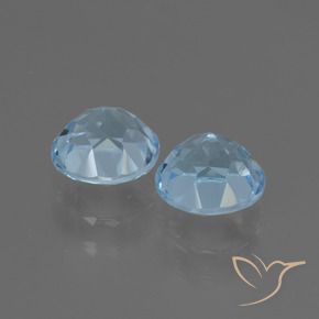 Achetez naturel 2.31ct Bleu ciel Topaze gems, Coupe roude, En provenance Brésil chez GemSelect. En stock, livraison internationale!