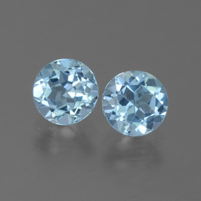 Achetez naturel 1,97ct bleue topaze gems, coupe roude, en provenance brésil chez gemselect. en stock, livraison internationale!