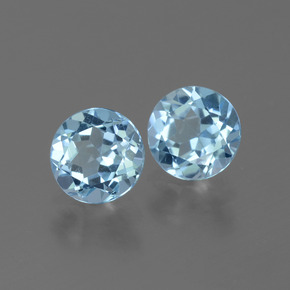 Achetez naturel 1,97ct bleue topaze gems, coupe roude, en provenance brésil chez gemselect. en stock, livraison internationale!