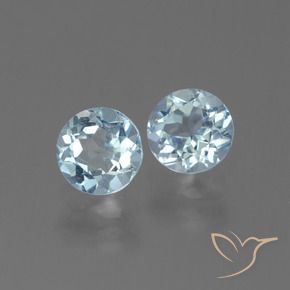 Achetez naturel 2.23ct Bleu ciel Topaze gems, Coupe roude, En provenance Brésil chez GemSelect. En stock, livraison internationale!