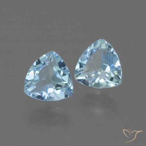 Shop natural 2.75ct Bleu ciel Topaze gems, Trillion, from Brésil at GemSelect. In stock, global shipping!