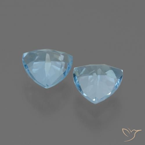 Shop natural 2.75ct Bleu ciel Topaze gems, Trillion, from Brésil at GemSelect. In stock, global shipping!