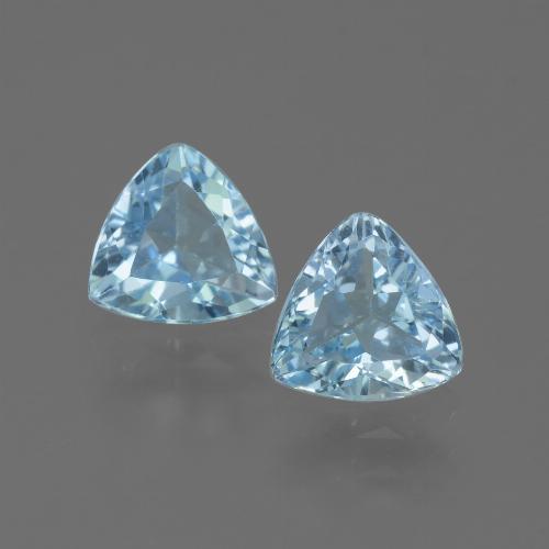 Achetez naturel 2.62ct Bleu ciel Topaze gems, Trillion, En provenance Brésil chez GemSelect. En stock, livraison internationale!