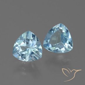 Shop natural 2.82ct Bleu ciel Topaze gems, Trillion, from Brésil at GemSelect. In stock, global shipping!