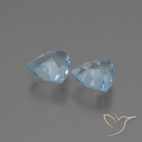 Shop natural 2.59ct Bleu ciel Topaze gems, Trillion, from Brésil at GemSelect. In stock, global shipping!