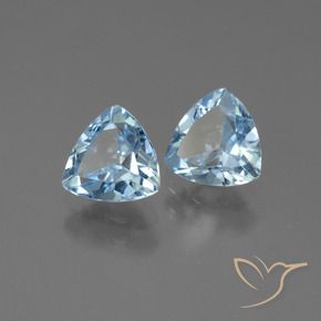 Shop natural 2.54ct Bleu ciel Topaze gems, Trillion, from Brésil at GemSelect. In stock, global shipping!
