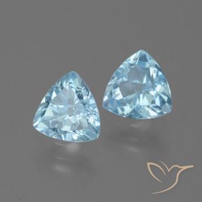 Shop natural 2.91ct Bleu ciel Topaze gems, Trillion, from Brésil at GemSelect. In stock, global shipping!
