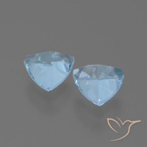 Shop natural 2.91ct Bleu ciel Topaze gems, Trillion, from Brésil at GemSelect. In stock, global shipping!