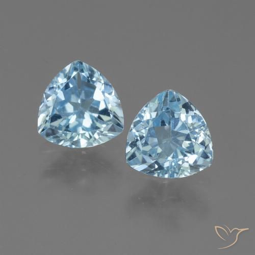 Shop natural 2.94ct Bleu Suisse Topaze gems, Trillion, from Brésil at GemSelect. In stock, global shipping!