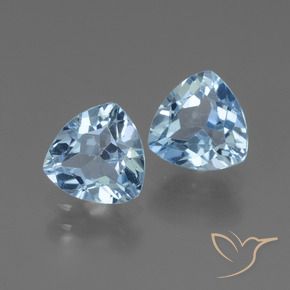 Shop natural 2.96ct Bleu Suisse Topaze gems, Trillion, from Brésil at GemSelect. In stock, global shipping!