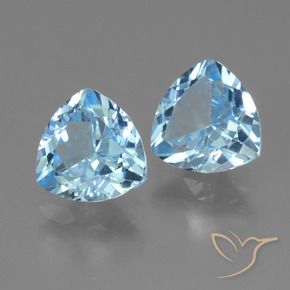 Shop natural 2.95ct Bleu Suisse Topaze gems, Trillion, from Brésil at GemSelect. In stock, global shipping!