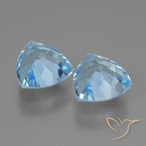 Shop natural 2.95ct Bleu Suisse Topaze gems, Trillion, from Brésil at GemSelect. In stock, global shipping!