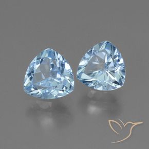 Shop natural 2.85ct Bleu ciel Topaze gems, Trillion, from Brésil at GemSelect. In stock, global shipping!